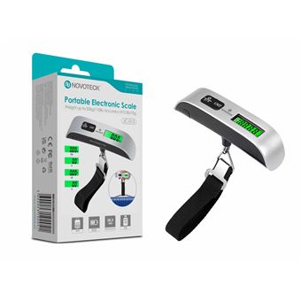 Balança Digital Portátil Novoteck JC-013 | Capacidade 50kg | Precisão 10g | Display LED | Função Tara | Sensor de Temperatura | Design Ergonômico - 1