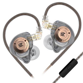 Auriculares Curvos SZSMART KZ-EDX Pro X com Microfone | cinzento | In ear | sensibilidade 108±3db - 1