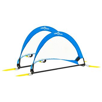 Baliza de futebol infantil vidaXL 2 peças 75,5x46x48 cm - 1