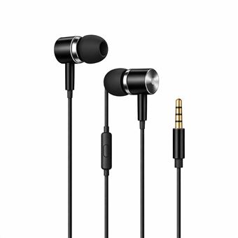 Auriculares com Fio Jack 3.5mm com Microfone Gandy G-7723 | Preto - 1