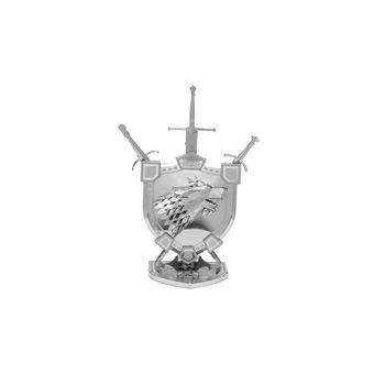 Modelo Metal Earth ICX125 | Game of Thrones - Emblema  da Casa Stark - 1