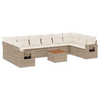 Banco para Exterior VidaXL 3224749 | Creme - 1
