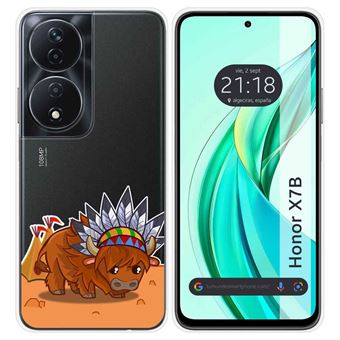 Capa de silicone TUMUNDOSMARTPHONE para Honor X7b | transparente desenhos búfalo - 1