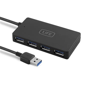 1Life usb:hub 4 5000 Mbit/s Preto - 1