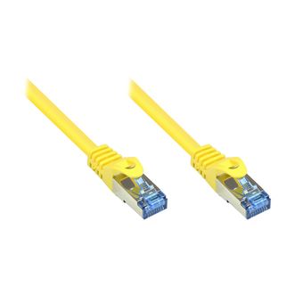 Cabo de rede Alcasa Cat6a 30m | Amarelo - 1