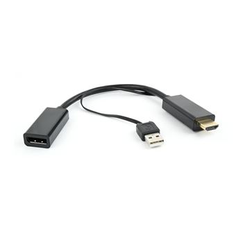 cabo de interface/adaptador de género Gembird DSC-HDMI-DP  DisplayPort HDMI/USB-AM Preto - 1