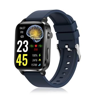 Smartwatch DAM F100| Monitor de O2 | tensão e Termómetro | Multidesportos | 3,7x1,1x4,2 cm - Azul Escuro - 1