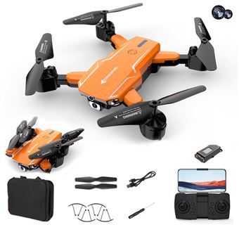 Mini Drone Profissional LKC A17S | WIFI | Câmara Full HD | Dupla Câmara | 1 Bateria- Laranja - 1