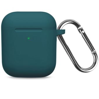 Capa Magunivers | Silicone com gancho verde escuro para Apple AirPods (2019)/(2016) - 1