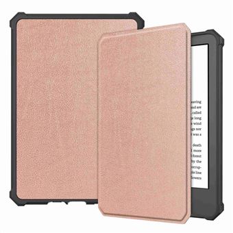 Capa PU + TPU com função de dormir/despertar automático Magunivers para Amazon Kindle Paperwhite 11th Gen (2022) - ouro rosa - 1