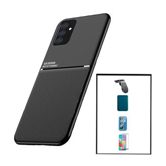 Kit G4M Capa Traseira Magnética Anti Choque + Carteira Magnética Azul + Película de Vidro Temperado GorilasGlass + Película de Câmara Traseira + Suporte Magnético L Safe Driving para Samsung Galaxy M52 5G - 1