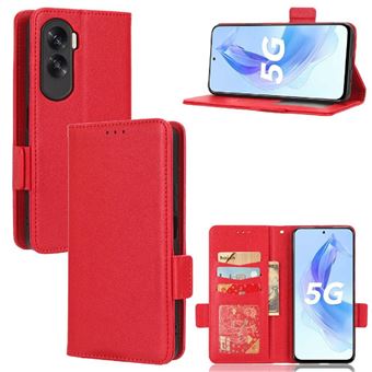 Capa FOXDOCK para Honor 90 Lite | Prova de Choque | Magnética| TPU | Suporte para Cartão | Vermelho - 1