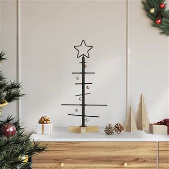 Árvore de Natal com suporte vidaXL | Preto | 59,5 cm - 1