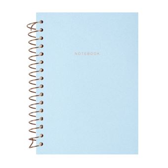 Bloco Capa Dura A6 Plus | 80 Folhas | 100 g - Tela Azul Claro - 1