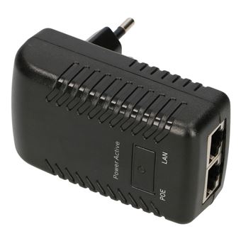 Adaptador e Transformador Extralink Fonte de alimentaçao PoE POE-24-12W 24 V, 0,5 A, 12 W, plugue para tomada elétrica | Preto - 1