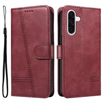 Capa FOXDOCK para Samsung Galaxy A36 5G | Fecho Magnético | Compartimentos para Cartões e Suporte | Pele PU | À Prova de Choque | Vermelho - 1