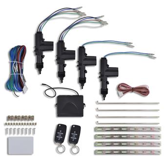 Kit fechadura central carro VW/Audi/Skoda controlo remoto 4 motors 12V - 1