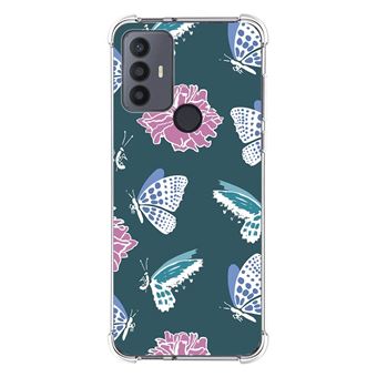 Capa Tumundosmartphone de silicone anti-choque para TCL 30 SE / 30E / 306 4G design Flores 10 desenhos - 1