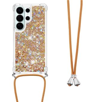 Capa Protetora GANGXUN para Samsung Galaxy S26 Ultra | TPU Transparente | Brilhante com Glitter e Areia Movediça | Gold - 1