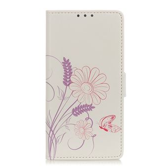 Capa Magunivers para Samsung Galaxy A31| PU |impressão padrão Apoio borboleta e flor