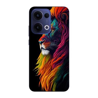 Capa Maniacase para Oppo Reno 13 5G | Leão Majestoso Colorido - 1