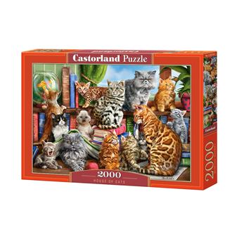 Puzzle Castorland Cat, Animal House of Cats | 2000 Peças - 1