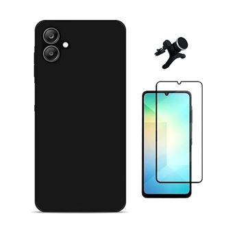 Kit Vidro Temperado + Capa Silicone Líquido + Suporte Magnético Reforçado Phonecare para Samsung Galaxy A07 | Preto - 1