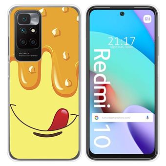 Capa Tumundosmartphone de silicone para Xiaomi Redmi 10 (2021/2022) design Ice Cream Vanilla Desenhos - 1