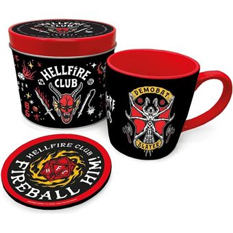 Set Caneca + Base para copos Stranger Things Hellfire Club | Cerámica - 1