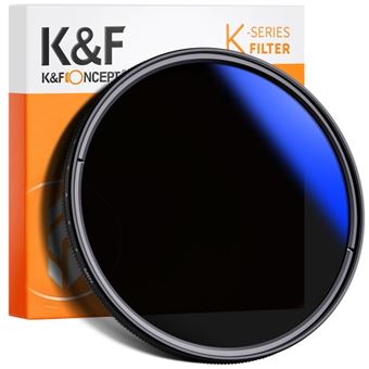 Filtro de Lente de Câmera K&F Concept K Series ND2-ND400 | Preto - 1