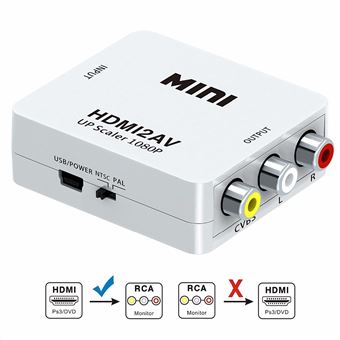 Conversor Multi4you HDMI para RCA HDMI2AV - Branco - 1