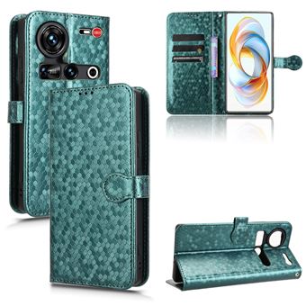 Capa FOXDOCK para ZTE Nubia Z70 Ultra | Fecho Magnético | TPU Macio | Compartimentos para Cartões | Verde - 1