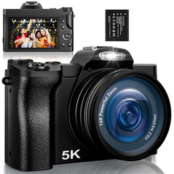 Câmara DSLR DUDAO DC201S | 5K | 48MP | automático 16x zoom | 3,5" | Preto - 1