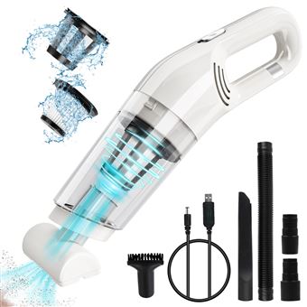 Mini Aspirador de Pó Portátil para Carro YUANFU ER113B | Sem fio | Branco - 1