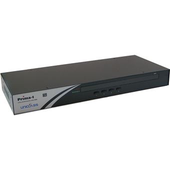 Switch de CPU BeMatik KVM 1U Rack USB Uniclass PS2 Premium VGA para 4 Portas 1KVM - 1