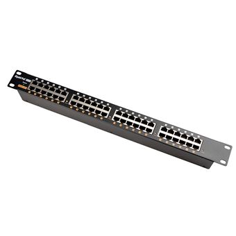 Adaptador Poe Extralink Gigabit PoE Injector 24 Portas 24x 1000Mb/s RJ45, Caixa Rack | Preto - 1