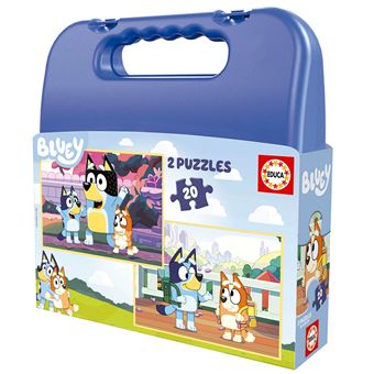 Maleta Puzzle Educa Bluey | 2X20 Peças - 1