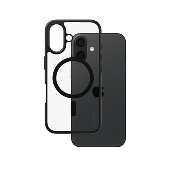 Capa para Telemóvel PanzerGlass CARE™ by PanzerGlass® Urban Combat Case Transparent w. Black Frame & MagSafe iPhone 16 | Preto - 1