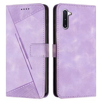 Capa FOXDOCK para Samsung Galaxy Note 10 | Pele | Flip | 3 Compartimentos para Cartões | Roxo - 1