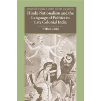 Hindu Nationalism and the Language of Politics in Late Colonial India - Paperback - 2010 - 1