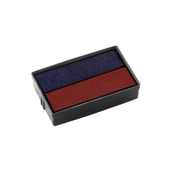 Almofada para Carimbos Colop E/10/2 Rep Pads Blue/Red PK2 | Preto - 1