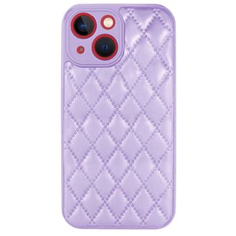 Capa Headcase® Chamel em Couro Esfumaçado para Apple iPhone 14 - Lilás - 1