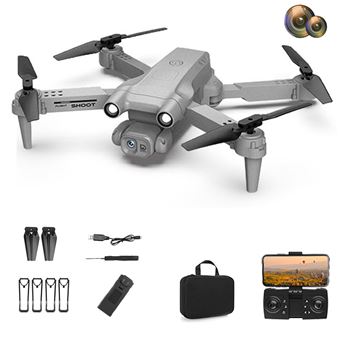 Mini Drone Profissional LKC F195P | WIFI | Full HD | Câmara Dupla | 1 Bateria- Cinza - 1