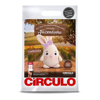 Kit de Crochet Círculo Amigurumi | Fazendinha - Coelhinha 1 - 1