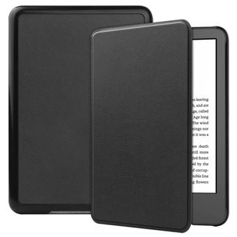 Capa PU cor sólida, função de suspensão/despertar automático, anti-riscos Magunivers para Amazon Kindle Paperwhite 11th Gen (2022) - preto - 1