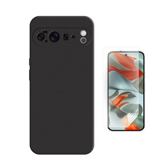 Kit Película Hydrogel Frente + Capa Silicone Líquido PHONECARE Para Google Pixel 10 Pro XL - Preto - 1