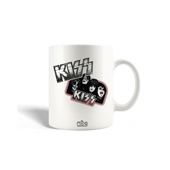 Caneca Maniacase French Kiss Pop Rock Band KISS logo Grey - 1