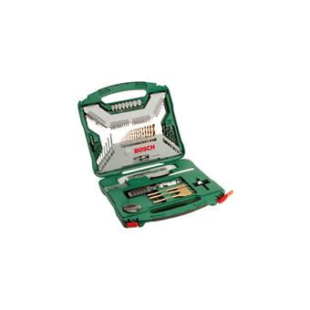 Broca Bosch Conjunto de pontas de aparafusar e brocas X-Line revestidas com TiN, 100 peças - 1