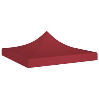 Teto para tenda de festas vidaXL | 2x2 m | 270 g/m² | bordô - 1