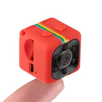 Mini Câmara 1080P HD + Suporte Vermelho - 1